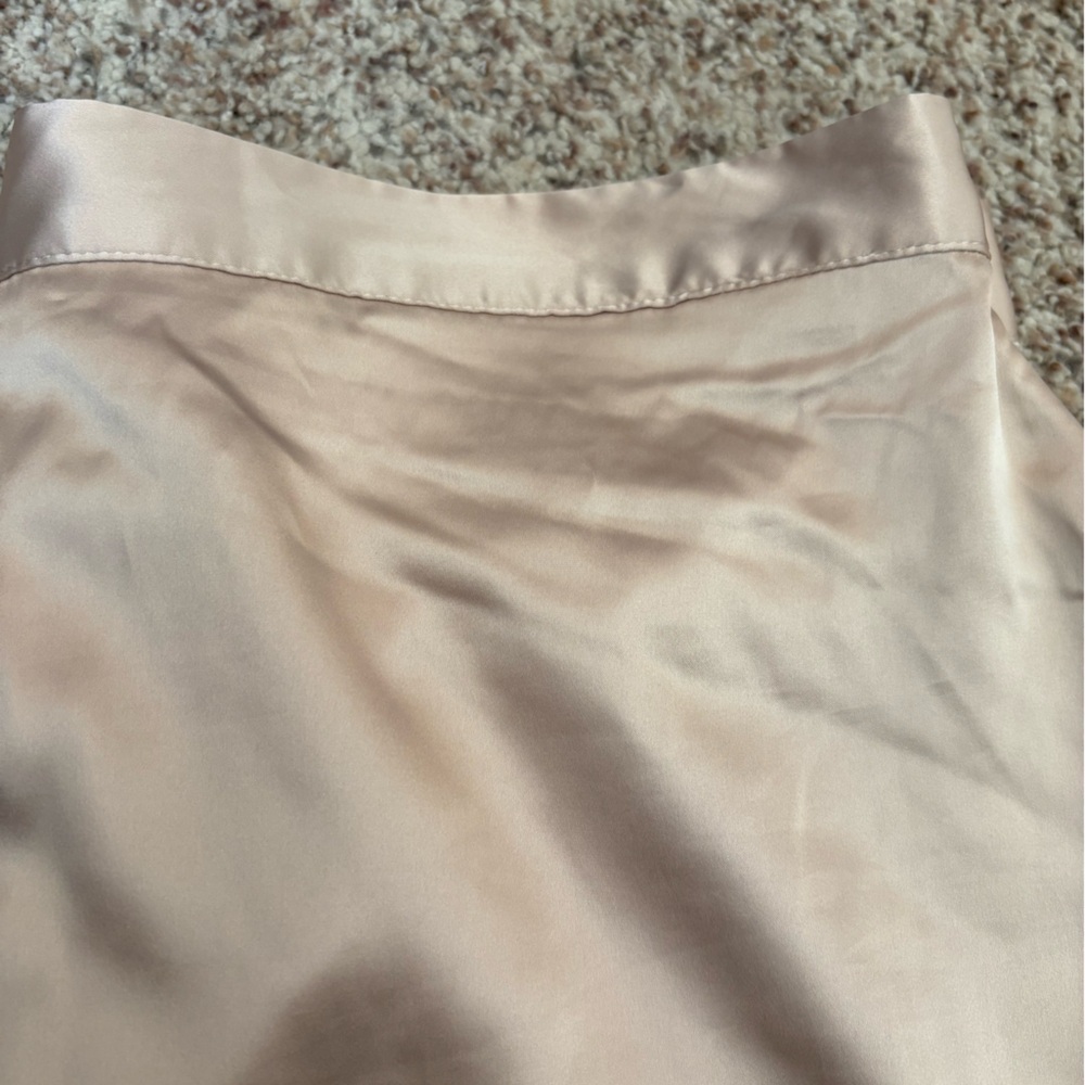 Natori Satin Beige Sleep Pants - Picture 5 of 7